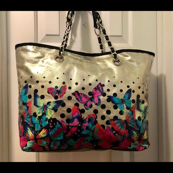 Betsey Johnson Butterfly Tote Y2K rare! - Picture 6 of 10